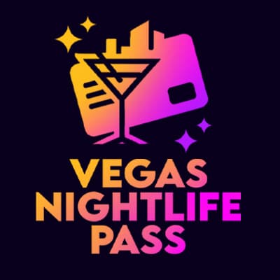 Vegas Nightlife Pass Profile Logo Vegas Nightlife Pass logo with nightlife pass and martini glass icon